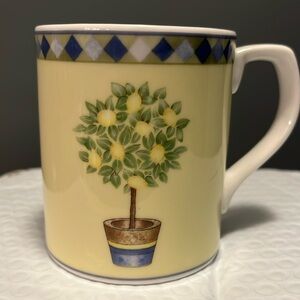 Royal Doulton Carmina Lemon Tree Coffee Mug Cup 1999